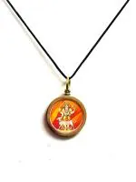 Astroghar Shree Kaal Bhairav Brass Yantra Pendant For Men And Women