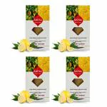 SAFAL Camphor Cone for Home | Kapoor for Pooja | 45 Days Refreshing Fragrance | Pack of 4 - Room, Car, Air Freshener & Mosquito Repellent | Premium Camphor Pouch Pouch | Lemon