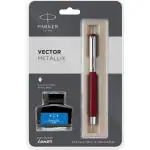 Parker Metallix Fountain Pen Red