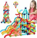 SURGICALS53 Magnetic Building Sticks Blocks Kids Toys Learning Stick and Balls Educational Game 42 pcs