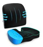 Frido Coccyx, Lumbar Memory Foam Back Support Cushion Combo