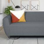 ODE & CLEO Contrast Color Patches With Fray Thread Cushion Covers With Zip Closure 45 * 45 CM (Pack of 3)