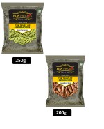 BLK Foods 450g Daily Whole Spice combo | Cinnamon Split (Dalchini Stick) 200g | Green Cardamom (Choti Elachi) 250g