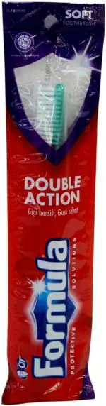 Formula Double Action Soft Toothbrush- PACK OF 1 Soft ToothbrushVYRO