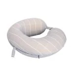 Ez Life Grey Cotton U Shape Travel Pillow