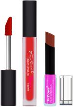 OUR BEAUTY Red Lipstick Long Lasting Creamy Matte Lipstick And Liquid Matte Lipstick 43, 4 G