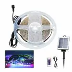 Homehop Solar Led Strip Light for Home Garden Outdoor Balcony Terrace Wall Waterproof Decorative Lamp Diwali Decoration Item (Warm, Multicolor, ABS)