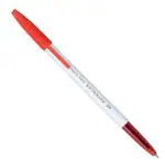 REYNOLDS 045 FINE CARBURE BALL PEN- RED (SET OF 10) PACK OF 8