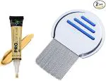 SIRF TUM 7 Stainless Steel Lice Treatment Comb for Head Lice Egg Removal Comb Pack Of 2
