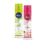 Airvel Room freshener Spray Combo Pack of 2 - with Mesmerizing Fragrance for your Refreshing Atmosphere||Helps to remove bad Odour||Easy & Convenient to Use Anywhere Indoor (Majestic Rose and Fresh Lemon,125g Each)