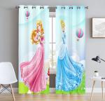 HOMADORN Long Crush Polyester Digital Printed Curtains for Living Room, Kids Room , Bed Room (4FEETX 5FEET)