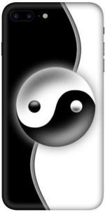 instyler Apple iPhone 8 Plus Matte Vinyl Ying Yang Printed Mobile Skin Sticker with Scratch Resistant Lamination