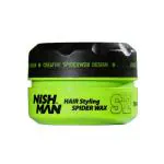 Nishman Hair Styling Spider Wax Tarantula 100g: Web Effect | Volume | Shine Hair Style | 100g/100ml