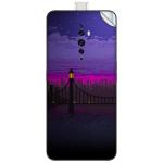 GADGETSWRAP Printed Vinyl Skin Sticker for Oppo Reno 2Z - Pixel Art Bridge Night