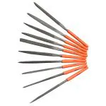 Harden 10 Pcs Professional Needle File Set 160mm (Hand, Half Round, Square, Three Square, Round) - 610622