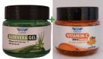 Cosnat Aloevera multipurpose gel and Cosnat Vitamin-c gel,hydrating gel for face,skin and hair for men & women combo pack each 100gm(100gm+100gm)