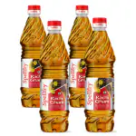 Spellfry 100% Pure Kachi Ghani Mustard Oil, 1 L, (Pack of 4) , PET Bottle