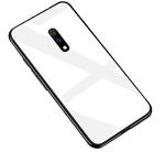 RUPELIK OnePlus 6 White Toughened Glass Back with TPU Bumper Case Cover|FLIP CPOVER| MOBILE COVER| BACK COVER| MOBILE CASE| FLIP COVE