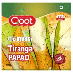 Qoot Premium Tiranga Special Handmade Healthy & Tasty Papad, 600g - Combo Pack of 3