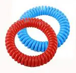 LeevMe Eva Mosquito Repellent Bracelets for 20 Days Use Waterproof, Resealable, DEET Free and Natural Mosquito Repellent Wrist Bands for Indoor and Outdoor_ Pack of 2