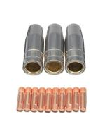BAVAJI INVERTER 13Pcs 15Ak 0.8Mm Mig Welding Torch Shroud Nozzle Tip Kit