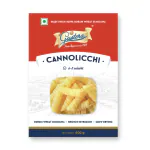 Gustora Durum Wheat Semolina Cannolicchi Pasta 500g I Vegetarian Pasta I Rich in Fibre & Protein - 500G