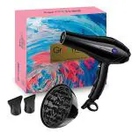 Groomiist 2300 Watts Professional Series Heavy Duty Hair Dryer SSHD 36 with Ionic & Ceramic Technology & LED Display (Black)