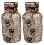 Kuber Industries Green Dust-Water Proof Lpg Gas Cylinder Cover (Pack Of 2)