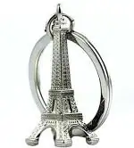 Blue Aura Confident Group Silver Metal Quality Effil Tower For Girls, Boys, Couples, Car, Bike Key Chain