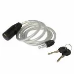 PANCIKAA Heavy Duty Helmet Lock Anti-Theft Multipurpose Steel Cable Safety Lock with 2 Keys for Bike, Bicycle & Cycle (Silver)