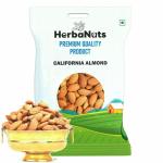 Herbanuts Natural Premium California Almonds 1kg (Pack of 2 -500g Each)