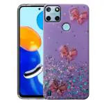 SROCK Realme C21Y, Realme C25Y Back Case Cover for Girls | Sparkle Glitter | Stylish | Partywear | for Ladies Women Back Case Cover for Realme C21Y, Realme C25Y-Purple