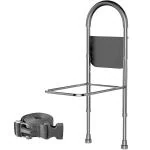 HANNEA Medical king Bed Assist Rail with Adjustable Heights - with Storage Pocket - for Seniors with Hand Assistant bar - Easy to get in or Out of Bed Safely