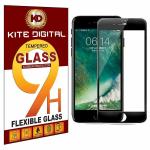 Kite Digital iPhone 6 PLUS/6S Plus (Black) 5D/6D/11D/21D Premium Tempered Glass Screen Protector Slim 9H Hard 2.5D with Full Installation Kit (Pack of 3)