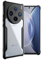 HUPSHY Back Cover for vivo X100 5G (Black, Transparent, Shock Proof, Pack of: 1)