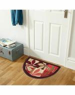 Status Interieur Semi Circle/D-Shape Entrance Floor Door Mats Home Decor Non-Slip Carpet for Bathroom, Bedroom, Balcony, Living Room Washable Dirt Trapper (15 x 23 inch)