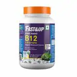 Fast&Up B-12+ B-Complex - Vegan B-12+ B-Complex, Natural, 100% RDA for Vitamin B-12 (60 Tablets)