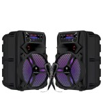 Royal Mobisol Apex Bluetooth Speaker Combo | Blue-tooth V5.0 | Multiple Connecting Mode | RGB Lights | 8 Hours Playback Time | Compatible with all Blue-Tooth Connective Devices | Pack of 2