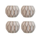 GARDEN KING Cement pots for Home & Office Decoration (Set of 4 PCs)
