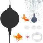 Qpets Aquarium Air Pump For Fish Tank, Aquarium, Mini Ultra Quiet Fish Tank Air Pump With Sucker And Clip & Air Stone, Aquarium Oxygen Pump, Energy Efficient Fish Tank Accessories