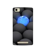 Casotec Balls Dark Neon Sight Surface Design Printed Silicon Soft TPU Back Case Cover for Panasonic P75