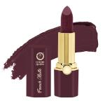 Colors Queen French Matte Waterproof Lipstick| Enriched with Moisture, Single Stroke Application| Non Sticky & Non Drying Creamy Matte Lipstick for Women (Bride Maroon, 3Gram) Lipstick