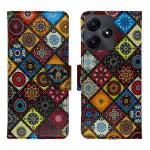 A D Enterprises Rangoli Flip Cover for Redmi 12 5G | Magnetic Case | Shock Absorbent | Flip Cover Redmi 12 5G