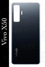 PURPLESAVVY Glaze Black Glass Back Panel For Vivo X50