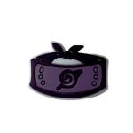 YellowCult Pack of 2 Shoe Charms for Clog Shoes, Wristband Charm, Shoe, Bracelet Decoration or Party Gifts [Naruto - Shinobi Headband] Black