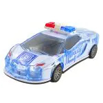 Humaira Friction Powered Lamborghini Police Car with 3D Lights and Music Siren Sound Toy (Pack of 1)