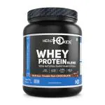HealthOxide Whey Protein with 100% Natural Sweetener Stevia, Omega 3 and Digestive Enzymes Delicious Double Rich Chocolate Powder 500gm
