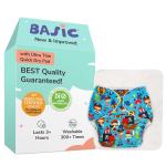 BASIC Cloth Diaper with EasySnap & Quick Dry UltraThin pads | Trim Fitting, Dries 2 times faster