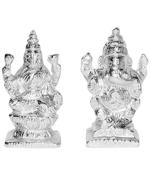 Shivoham Parad Ganesh Laxmi - Mercury - 5 Cm X 5 Cm X 3 Cm
