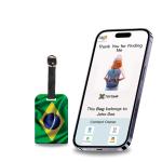 tag8 Brazil Flag Tag Smart Bag tag |Trendy Luggage tag ID Identification National Flag Theme Fashionable Digital name tag | Airline compliant, SITA World Tracer Code Enabled | Travel Gift idea, Collectible